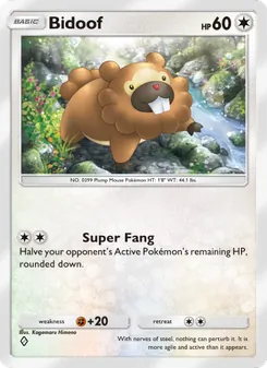 Pokémon-Karte Bidoof 135/140