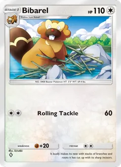 Pokémon-Karte Bibarel 136/140