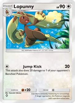 Pokémon-Karte Lopunny 138/140