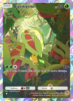 Pokémon-Karte Carnivine 158/140