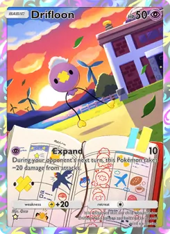 Pokémon-Karte Drifloon 165/140