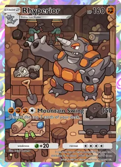 Pokémon-Karte Rhyperior 169/140