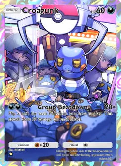 Pokémon-Karte Croagunk 173/140
