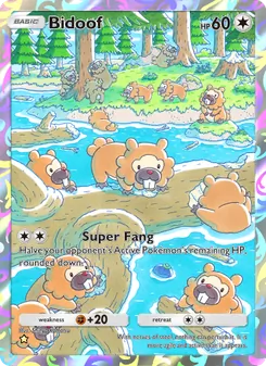 Pokémon-Karte Bidoof 177/140