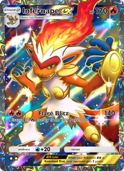 Pokémon-Karte Infernape ex 181/140