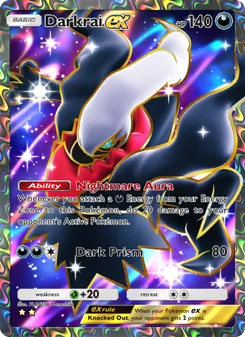 Pokémon-Karte Darkrai ex 187/140
