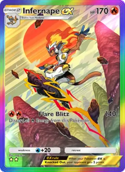 Pokémon-Karte Infernape ex 197/140