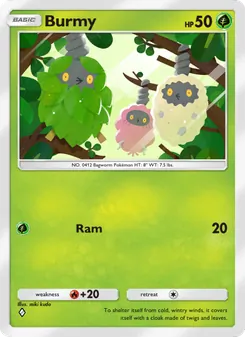 Pokémon-Karte Burmy 002/075