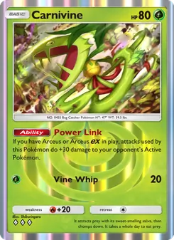 Pokémon-Karte Carnivine 009/075