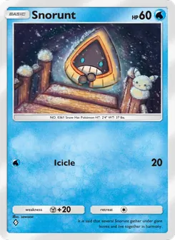 Pokémon-Karte Snorunt 018/075
