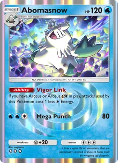 Pokémon-Karte Abomasnow 021/075