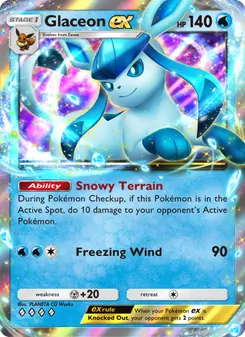 Pokémon-Karte Glaceon ex 022/075