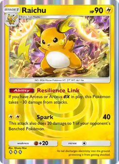 Pokémon-Karte Raichu 026/075
