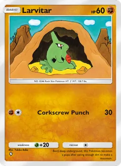 Pokémon-Karte Larvitar 039/075