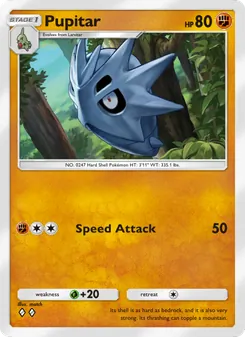 Pokémon-Karte Pupitar 040/075