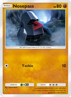 Pokémon-Karte Nosepass 042/075