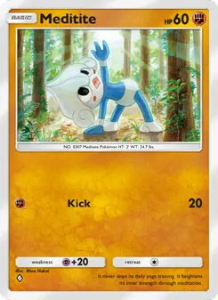 Pokémon-Karte Meditite 043/075