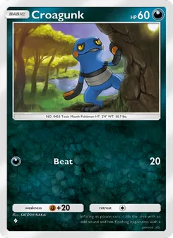 Pokémon-Karte Croagunk 051/075
