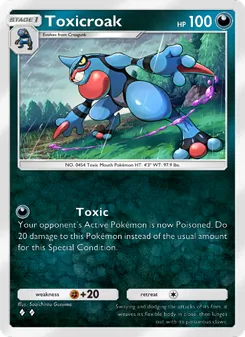 Pokémon-Karte Toxicroak 052/075