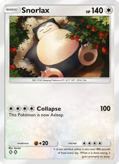 Pokémon-Karte Snorlax 063/075