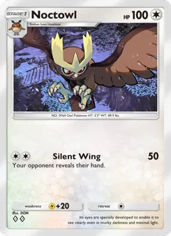 Pokémon-Karte Noctowl 065/075