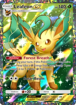 Pokémon-Karte Leafeon ex 082/075