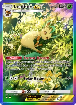 Pokémon-Karte Leafeon ex 091/075