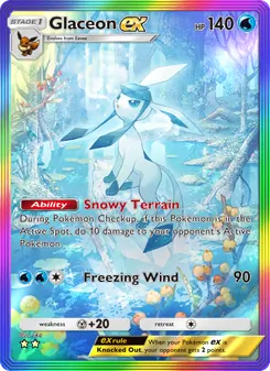 Pokémon-Karte Glaceon ex 092/075