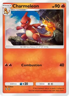 Pokémon-Karte Charmeleon 009/072