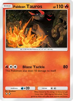 Pokémon-Karte Paldean Tauros 013/072