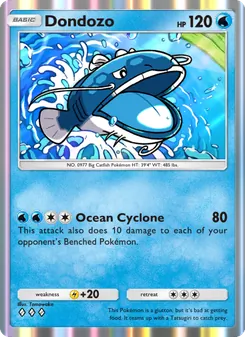 Pokémon-Karte Dondozo 020/072