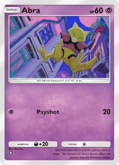 Pokémon-Karte Abra 029/072