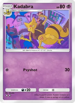 Pokémon-Karte Kadabra 030/072