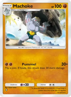 Pokémon-Karte Machoke 038/072