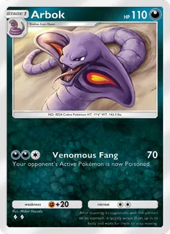 Pokémon-Karte Arbok 046/072