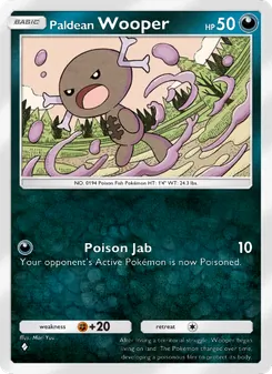Pokémon-Karte Paldean Wooper 047/072