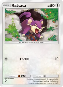 Pokémon-Karte Rattata 058/072
