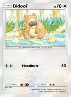 Pokémon-Karte Bidoof 064/072