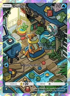 Pokémon-Karte Buizel 074/072