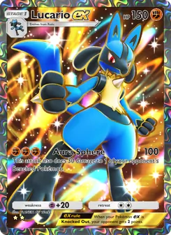 Pokémon-Karte Lucario ex 084/072