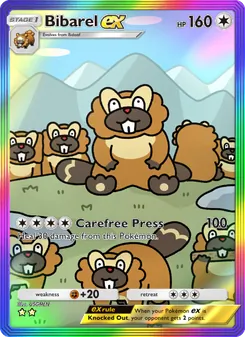 Pokémon-Karte Bibarel ex 095/072