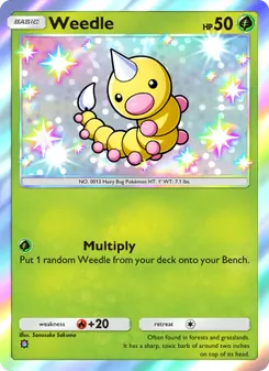 Pokémon-Karte Weedle 097/072