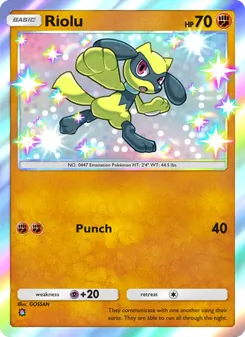 Pokémon-Karte Riolu 104/072