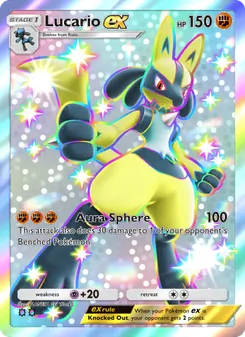 Pokémon-Karte Lucario ex 110/072