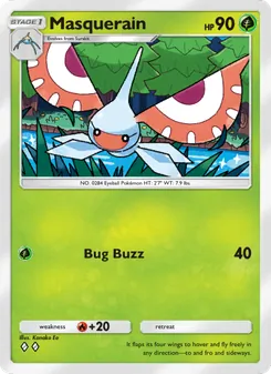 Pokémon-Karte Masquerain 004/155