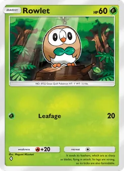 Pokémon-Karte Rowlet 009/155