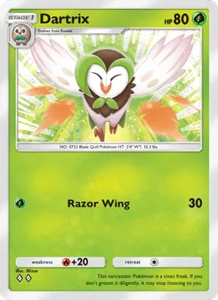 Pokémon-Karte Dartrix 011/155