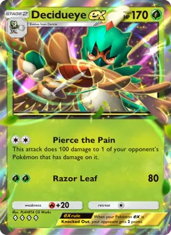 Pokémon-Karte Decidueye ex 012/155