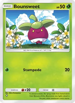 Pokémon-Karte Bounsweet 018/155