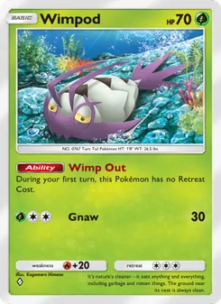 Pokémon-Karte Wimpod 021/155